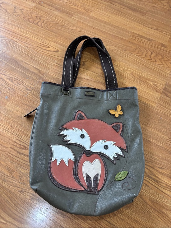Chala Handbags - Women’s Fox Appliqué Chala Tote Bag in Olive Green